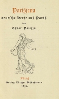 Parisjana. Deutsche Verse aus Paris. Titelblatt. 1899